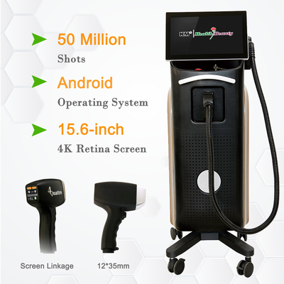 2023 Ice Platinum 808nm Diode Hair Removal Handle con CD manuale e formazione online