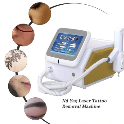 Macchina di rimozione del tatuaggio laser Nd YAG portatile 1064nm 532nm 1320nm Lunghezza d'onda
