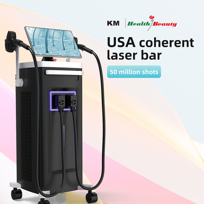 808 Diode Laser Ice Hair Removal Machine 4 lunghezze d'onda 1064nm Dimensione variabile del punto Sistema Android