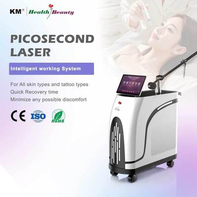 KM Alta Energia Lungo Impulso Nd YAG depilazione laser ad alessandrite cura della pelle 755nm 1064nm Laser Machine per uso professionale