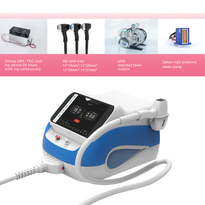 Triple Wave Portable Laser Hair Removal Machine Per Salone Clinic Opzione di lingua inglese