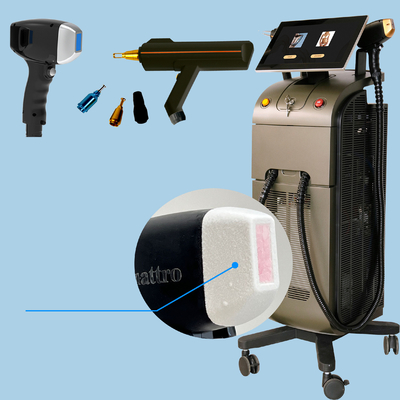 Tre lunghezze d'onda 808nm diodo laser permanente depilazione macchina stile stazionario