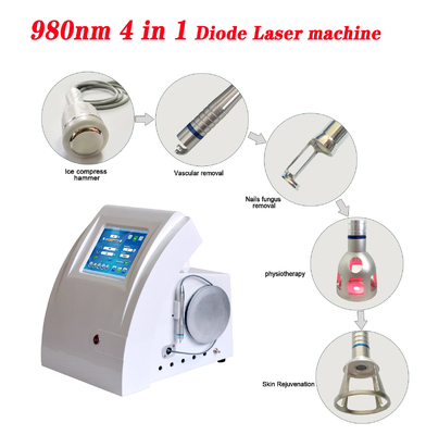 Salone di bellezza Macchina laser a diodo 980nm per sollievo del dolore / trattamento vascolare