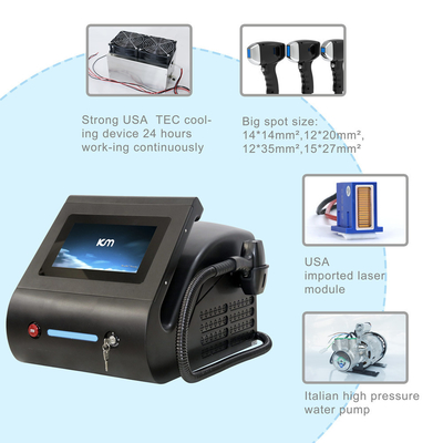 Macchina laser a diodo portatile da 808 nm senza tecnologia Q-Switch