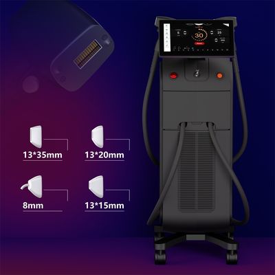 Dispositivo ergonomico per la rimozione dei peli con laser a diodi, che fornisce un'erogazione di energia costante e una dimensione dello spot uniforme per risultati efficaci