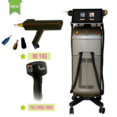 808nm Diode Laser Hair Removal Yag Tattoo Remover Machine per la depilazione del viso attrezzature da salone di bellezza