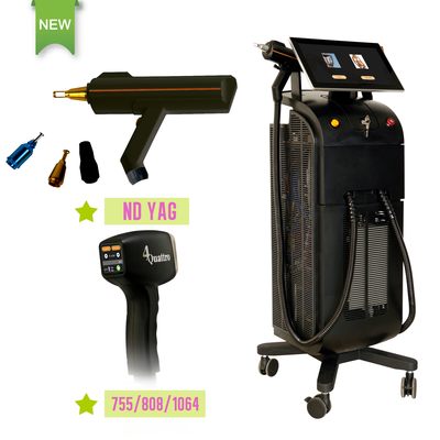 808nm Diode Laser Hair Removal Yag Tattoo Remover Machine per la depilazione del viso attrezzature da salone di bellezza