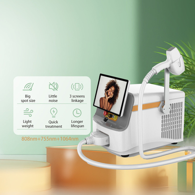 KM300d Weifang KM 1000w 1200w 3 lunghezze d'onda Diodo Laser 755/808/1064nm Con USB Update