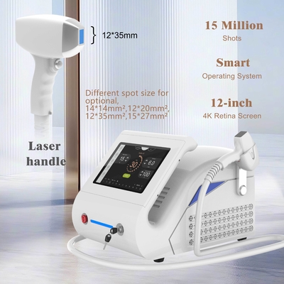 Macchina di depilazione laser a diodo permanente per uso domestico 12*12mm 12*20mm 15*27mm opzionale