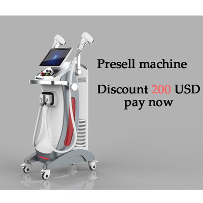 IPL Quattro lunghezze d'onda Macchina di depilazione laser senza dolore Diodo 755nm 808nm 940nm 1064nm