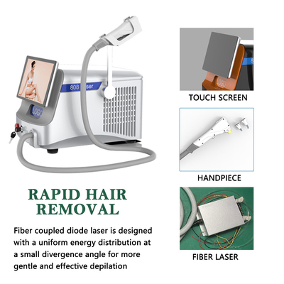 Macchina di depilazione laser a fibra commerciale 500W 600W 800W 1000W 1200W opzione