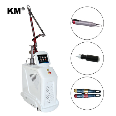 4 lunghezze d'onda Nd YAG Q Switch Laser Machine Rimozione del tatuaggio Stile stazionario