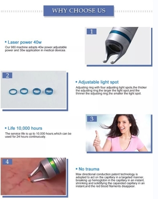 4 in 1 1980nm Diode Laser Machine Portable per saloni di bellezza