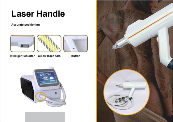 Macchina di rimozione del tatuaggio laser Nd YAG portatile 1064nm 532nm 1320nm Lunghezza d'onda
