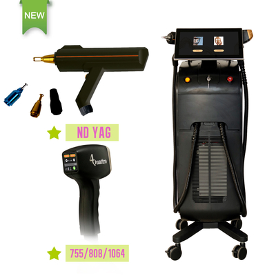 Macchina di bellezza multifunzione personalizzata 808nm Q Switched Nd YAG Laser per sbiancamento della pelle