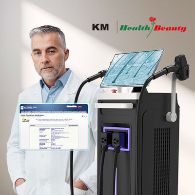 808 Diode Laser Ice Hair Removal Machine 4 lunghezze d'onda 1064nm Dimensione variabile del punto Sistema Android